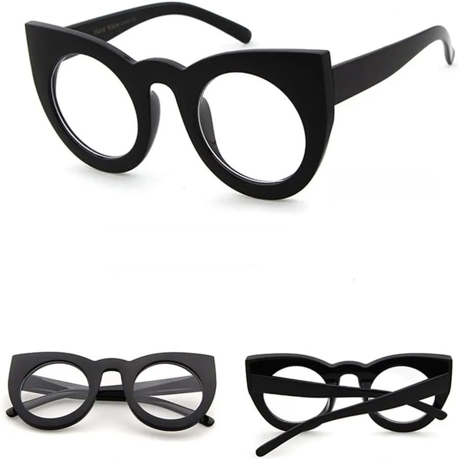 Cat Eye Sunglasses Vintage White Black Female Cateye Sun Glasses
