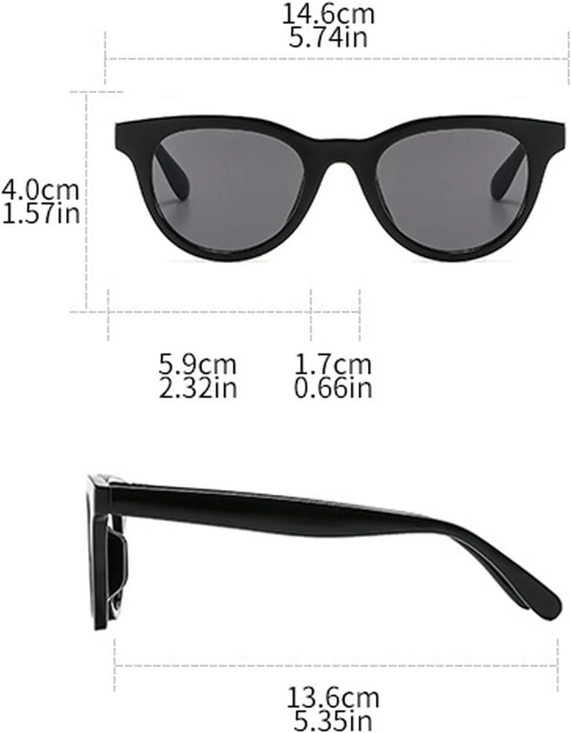 Cat Eye Sunglasses Women Men Shades Retro Oval Sun Glasses Anti UV400 Vintage Travel Eyewear Female ﻿