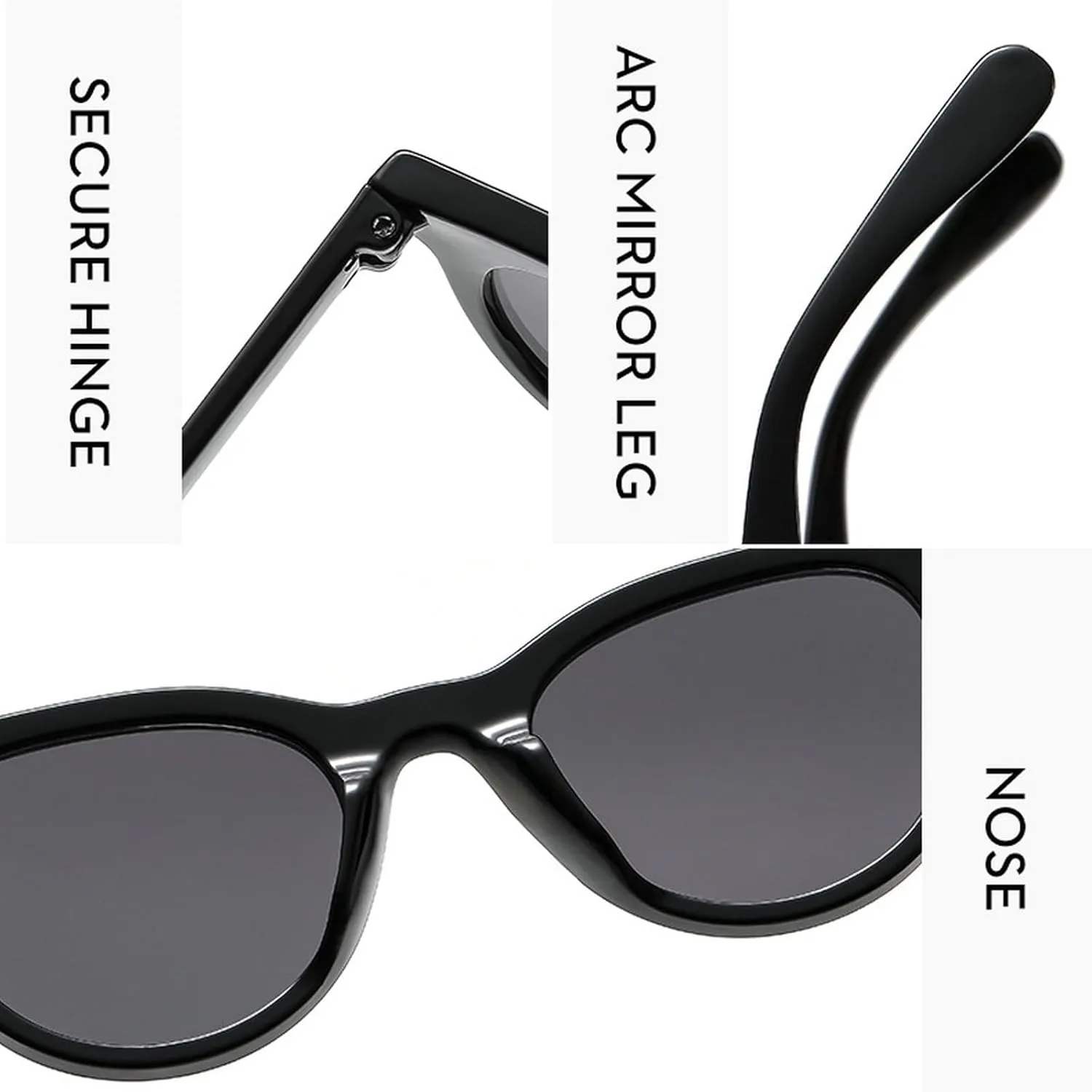 Cat Eye Sunglasses Women Men Shades Retro Oval Sun Glasses Anti UV400 Vintage Travel Eyewear Female ﻿