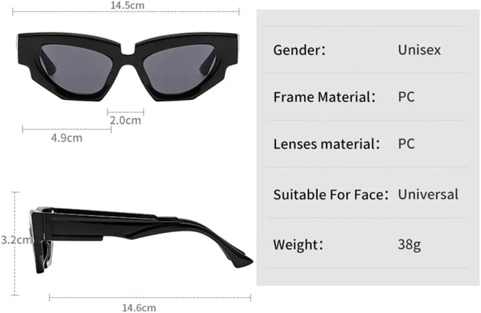 Cat Eye Sunglasses Women MEN Vintage Shades Sun Glasses UV400 Eyewear