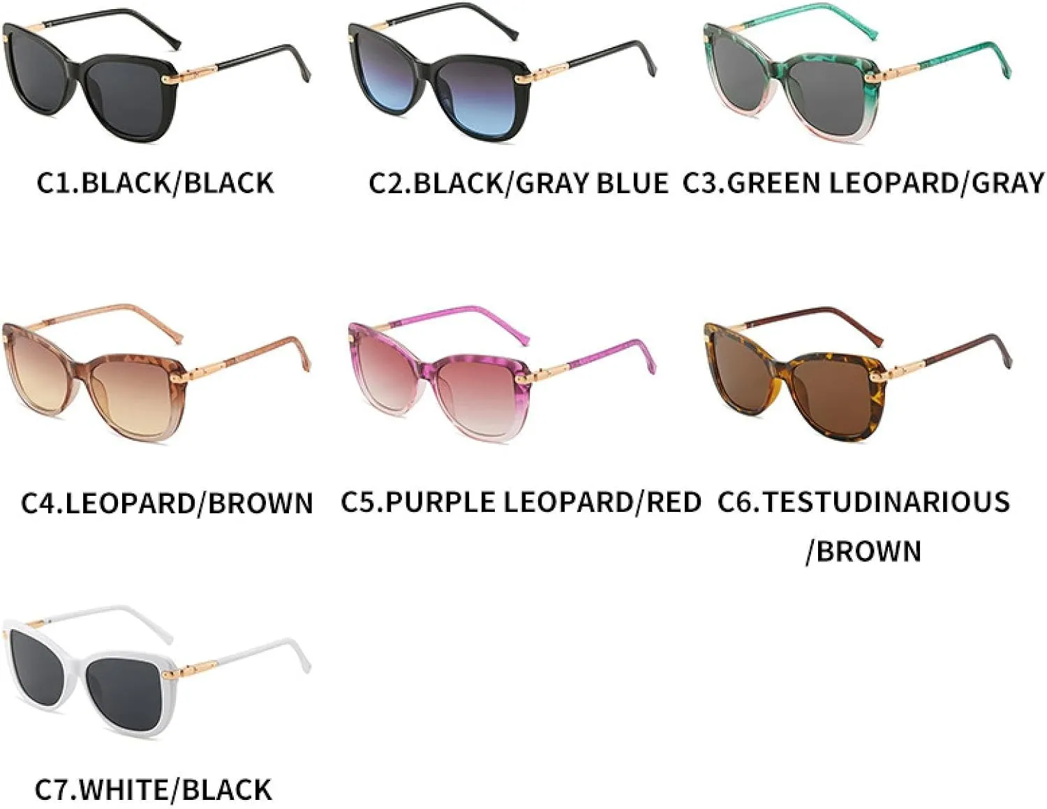Cat Eye Women Men Fashion Vintage Sun Glasses Luxury Outdoors Travel Shades Uv400