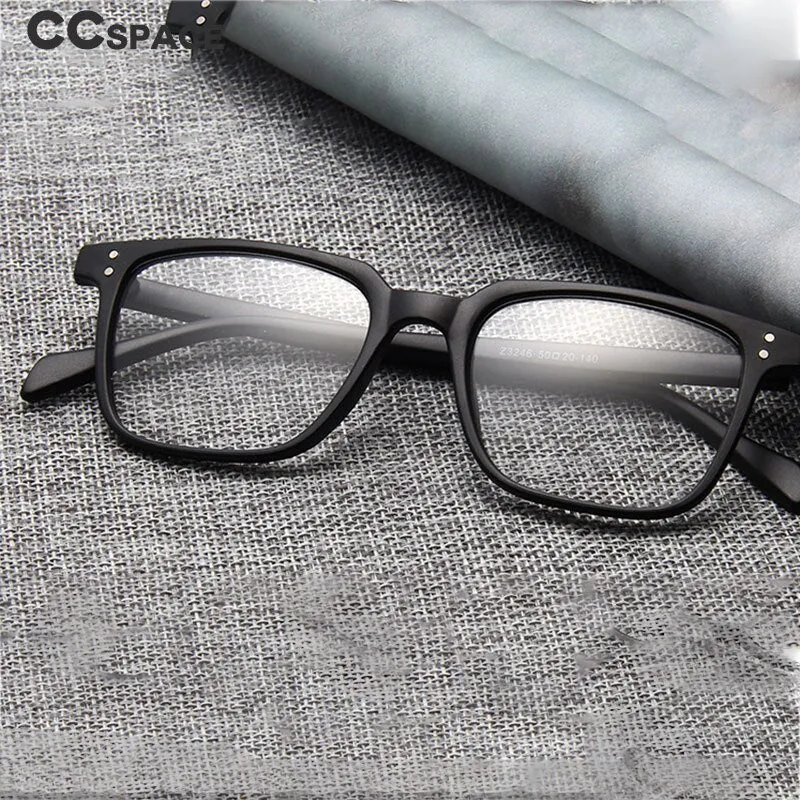 CCspace Unisex Full Rim Square Acetate Eyeglasses 55436