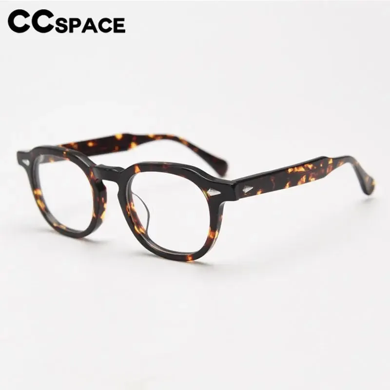 CCspace Unisex Full Rim Square Acetate Eyeglasses 56839