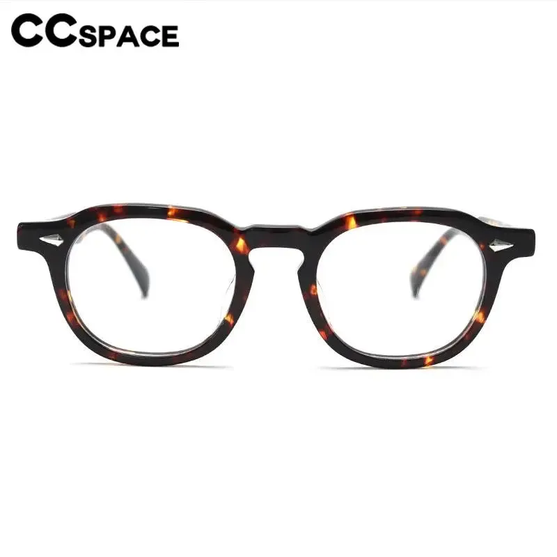 CCspace Unisex Full Rim Square Acetate Eyeglasses 56839