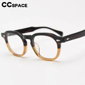CCspace Unisex Full Rim Square Acetate Eyeglasses 56839