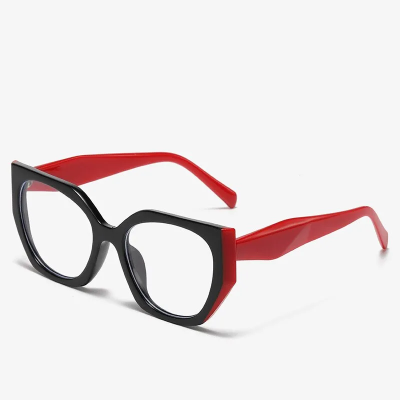 CCspace Unisex Full Rim Square Cat Eye Acetate Eyeglasses 55312