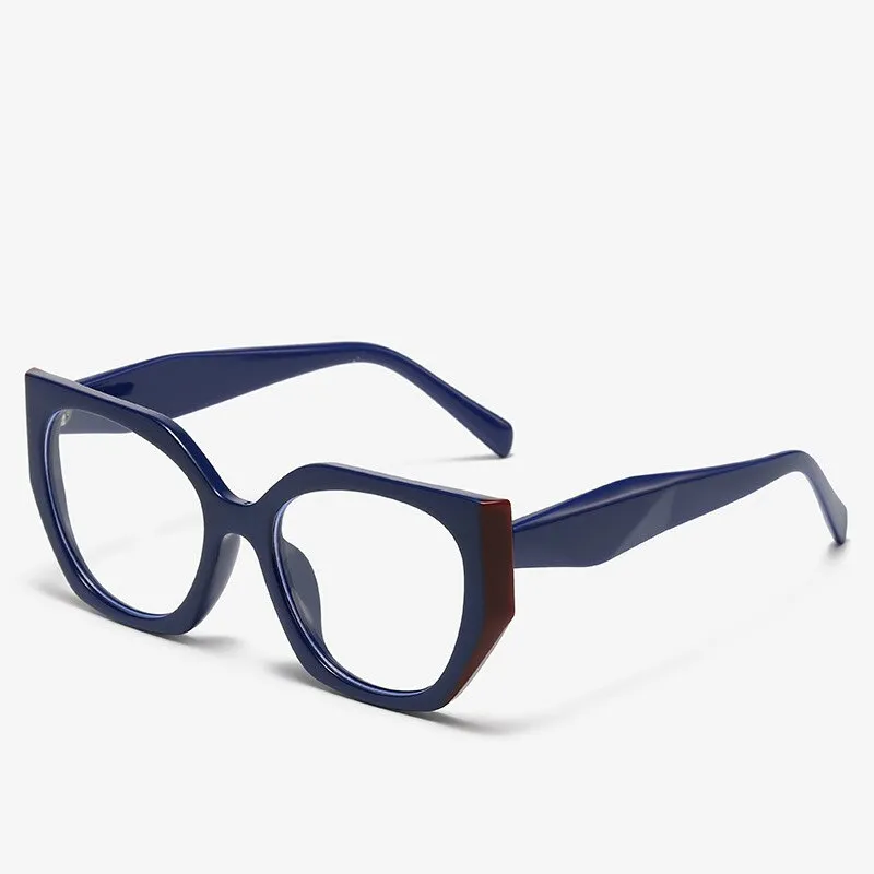 CCspace Unisex Full Rim Square Cat Eye Acetate Eyeglasses 55312
