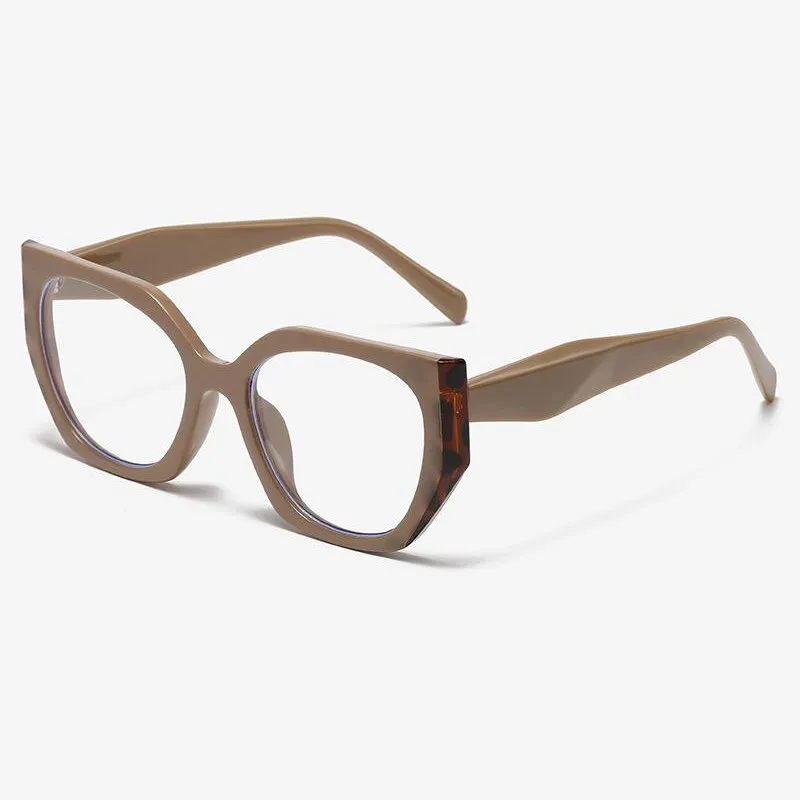 CCspace Unisex Full Rim Square Cat Eye Acetate Eyeglasses 55312