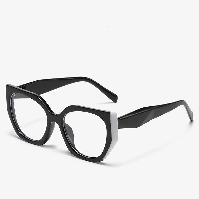 CCspace Unisex Full Rim Square Cat Eye Acetate Eyeglasses 55312