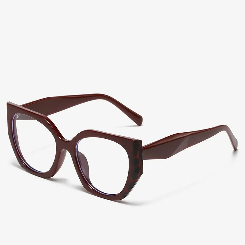CCspace Unisex Full Rim Square Cat Eye Acetate Eyeglasses 55312