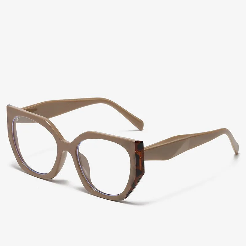 CCspace Unisex Full Rim Square Cat Eye Acetate Eyeglasses 55312