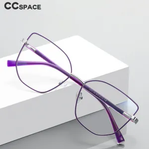 CCspace Unisex Full Rim Square Cat Eye Alloy Eyeglasses 55710