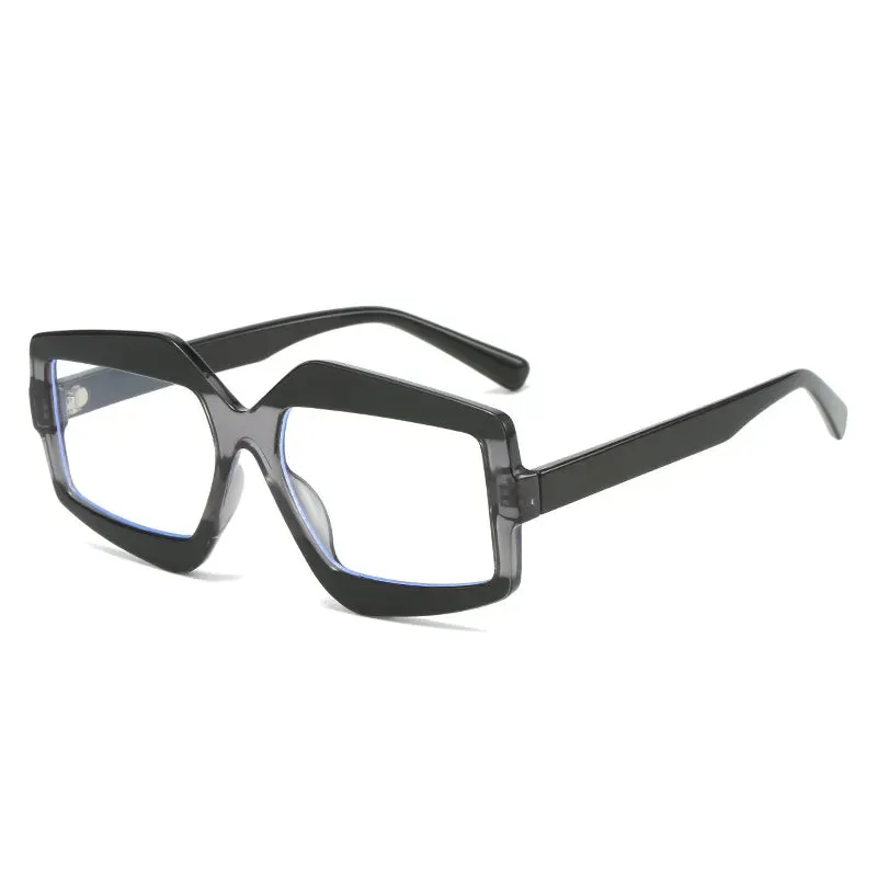 CCspace Unisex Full Rim Square Plastic Eyeglasses Sunglasses 56825