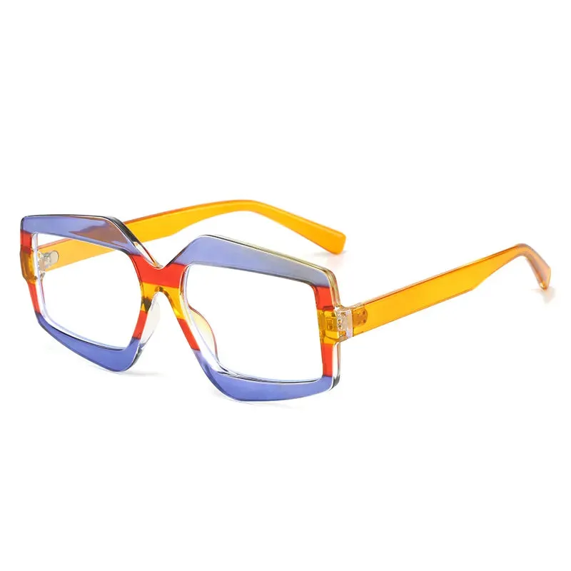 CCspace Unisex Full Rim Square Plastic Eyeglasses Sunglasses 56825