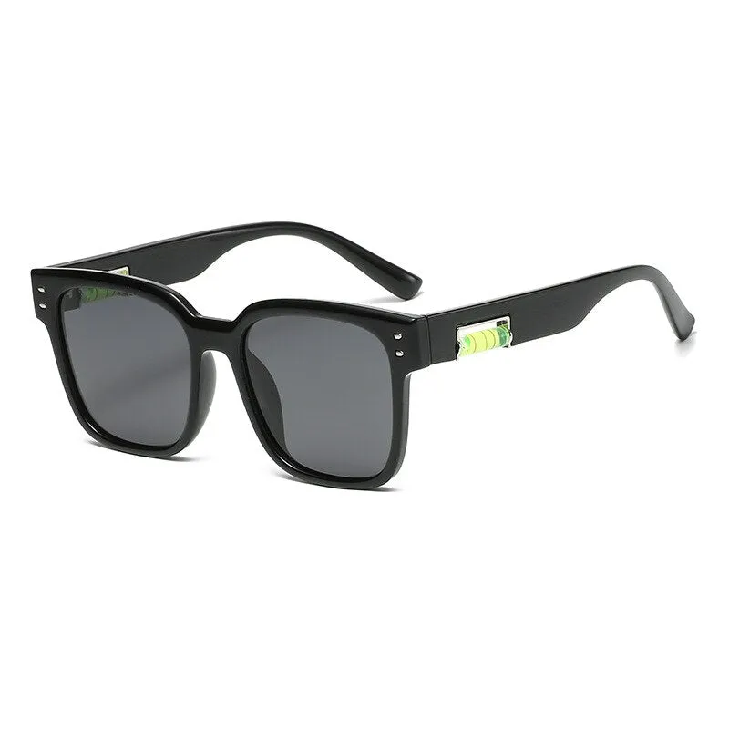 CCspace Unisex Full Rim Square Polarized Tr 90 Titanium Sunglasses 55364