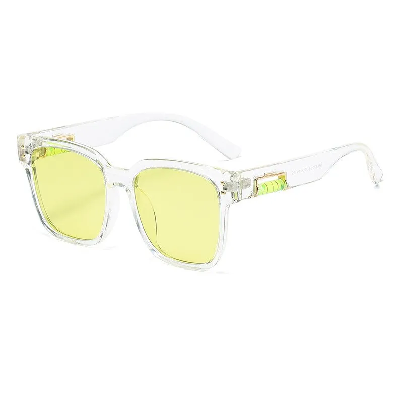 CCspace Unisex Full Rim Square Polarized Tr 90 Titanium Sunglasses 55364