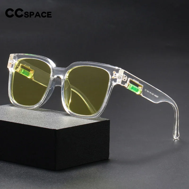 CCspace Unisex Full Rim Square Polarized Tr 90 Titanium Sunglasses 55364