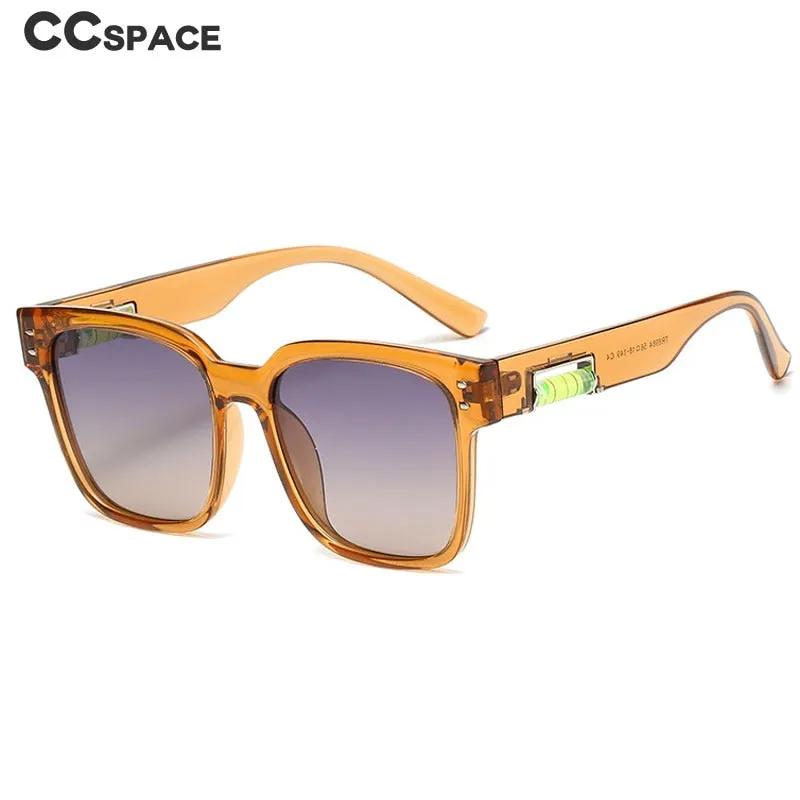 CCspace Unisex Full Rim Square Polarized Tr 90 Titanium Sunglasses 55364