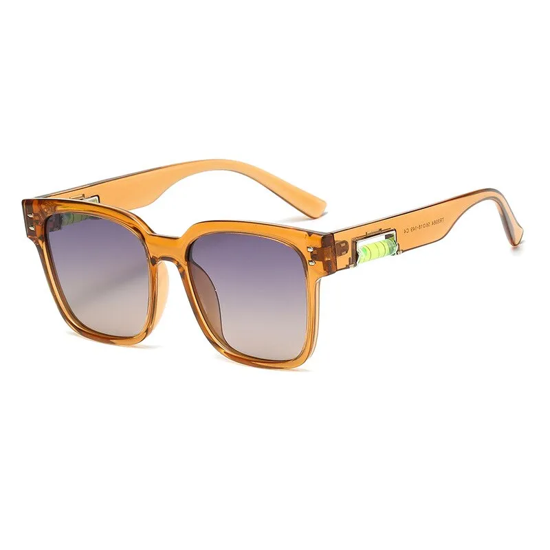 CCspace Unisex Full Rim Square Polarized Tr 90 Titanium Sunglasses 55364