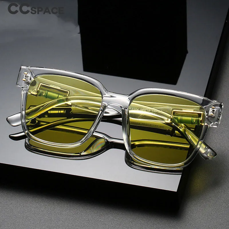 CCspace Unisex Full Rim Square Polarized Tr 90 Titanium Sunglasses 55364