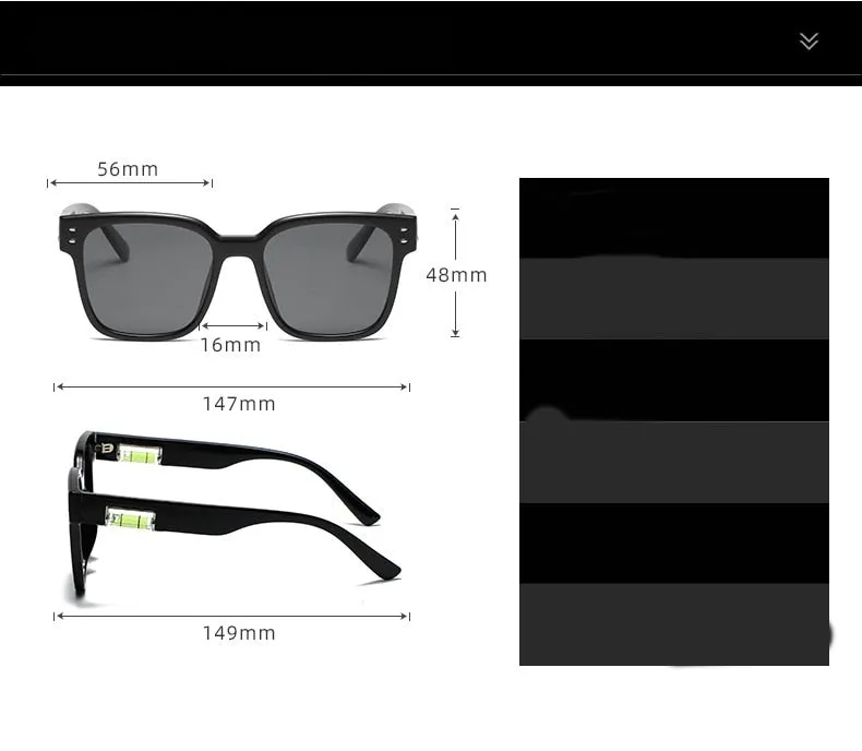 CCspace Unisex Full Rim Square Polarized Tr 90 Titanium Sunglasses 55364