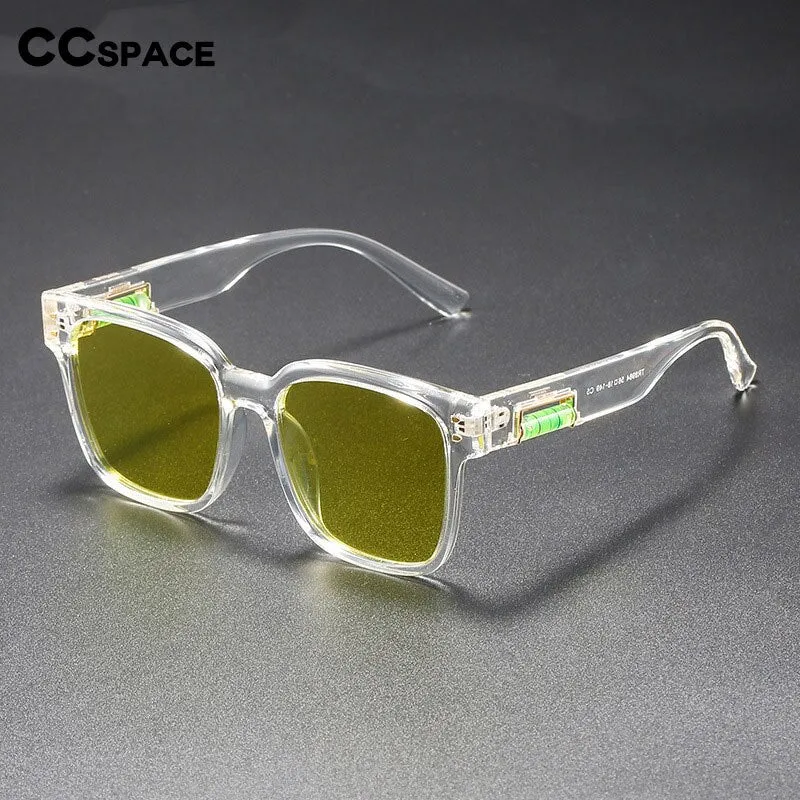 CCspace Unisex Full Rim Square Polarized Tr 90 Titanium Sunglasses 55364