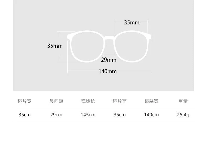 CCspace Unisex Full Rim Square Round Acetate Eyeglasses 55660