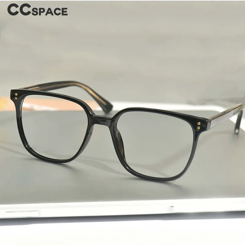CCspace Unisex Full Rim Square Tr 90 Eyeglasses 53324