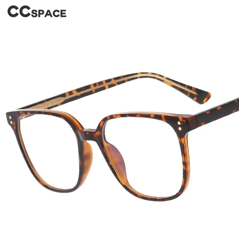 CCspace Unisex Full Rim Square Tr 90 Eyeglasses 53324