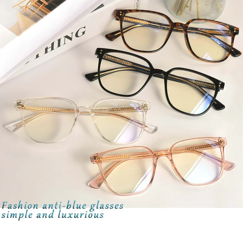 CCspace Unisex Full Rim Square Tr 90 Eyeglasses 53324