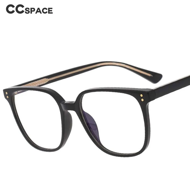 CCspace Unisex Full Rim Square Tr 90 Eyeglasses 53324