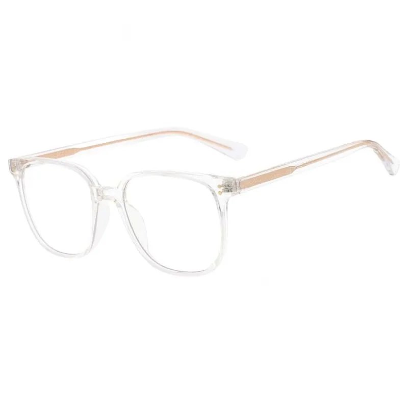 CCspace Unisex Full Rim Square Tr 90 Eyeglasses 53324