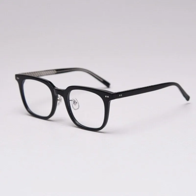 CCspace Unisex Full Rim Square Tr 90 Titanium Frame Eyeglasses 47398