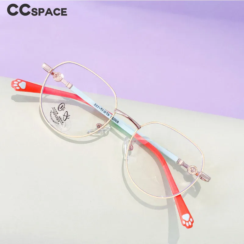 CCspace Unisex Youth Full Rim Round Alloy Eyeglasses 56564