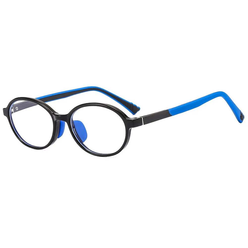 CCspace Unisex Youth Full Rim Round Silicone Eyeglasses 54674