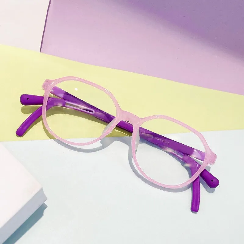 CCspace Unisex Youth Full RIm Square PC Plastic Eyeglasses 56565
