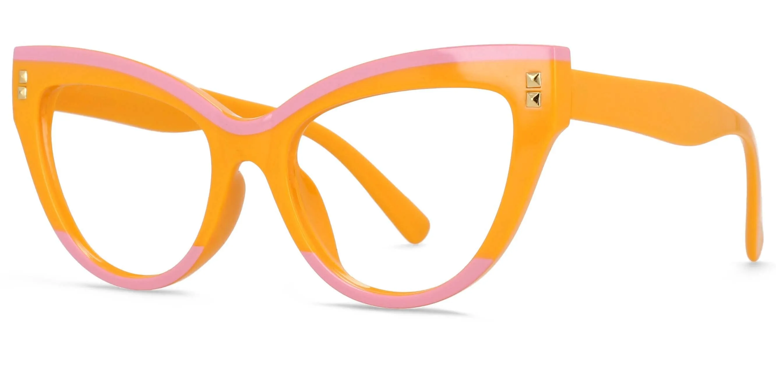 CCspace Women's Full Rim Big Cat Eye Acetate Eyeglasses S55337