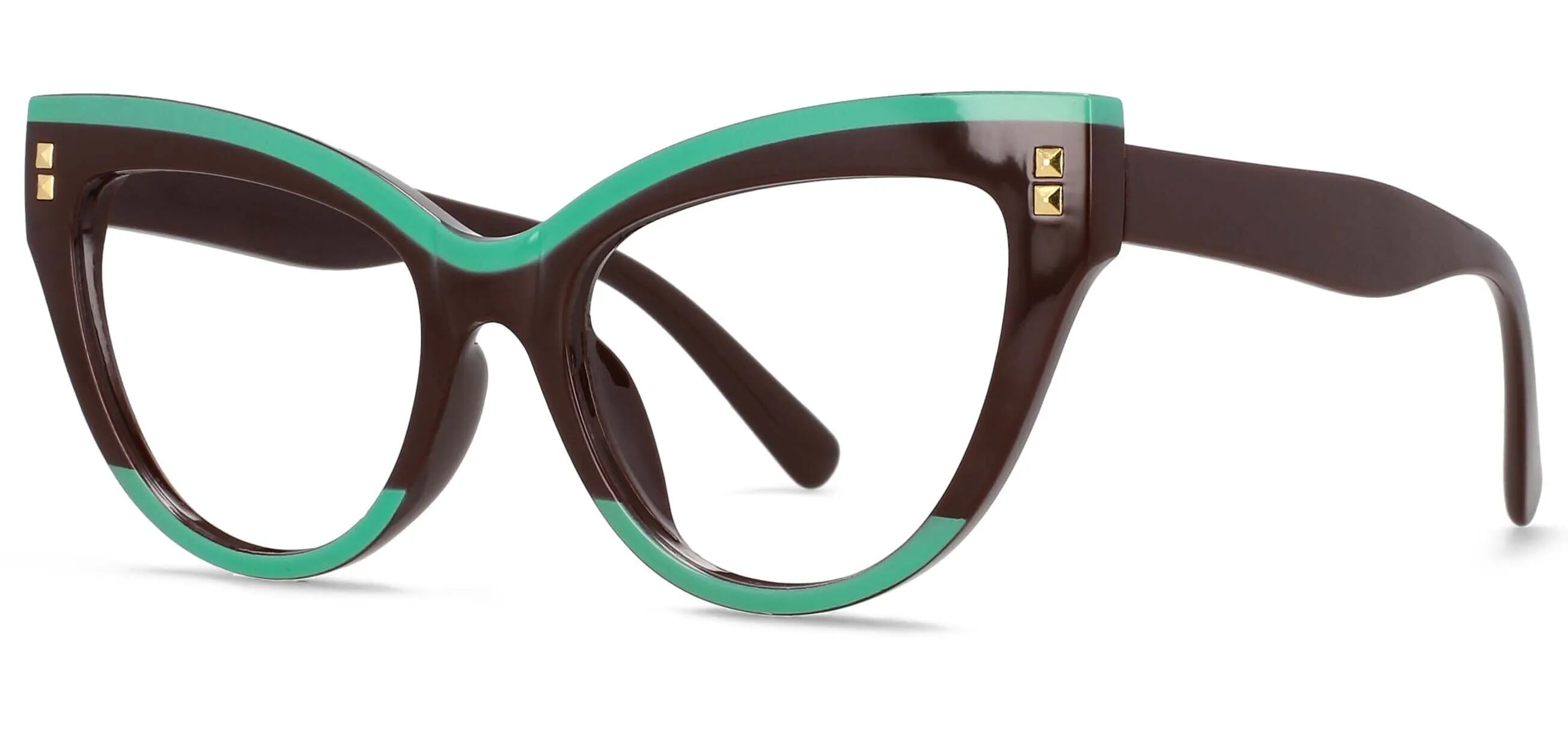 CCspace Women's Full Rim Big Cat Eye Acetate Eyeglasses S55337