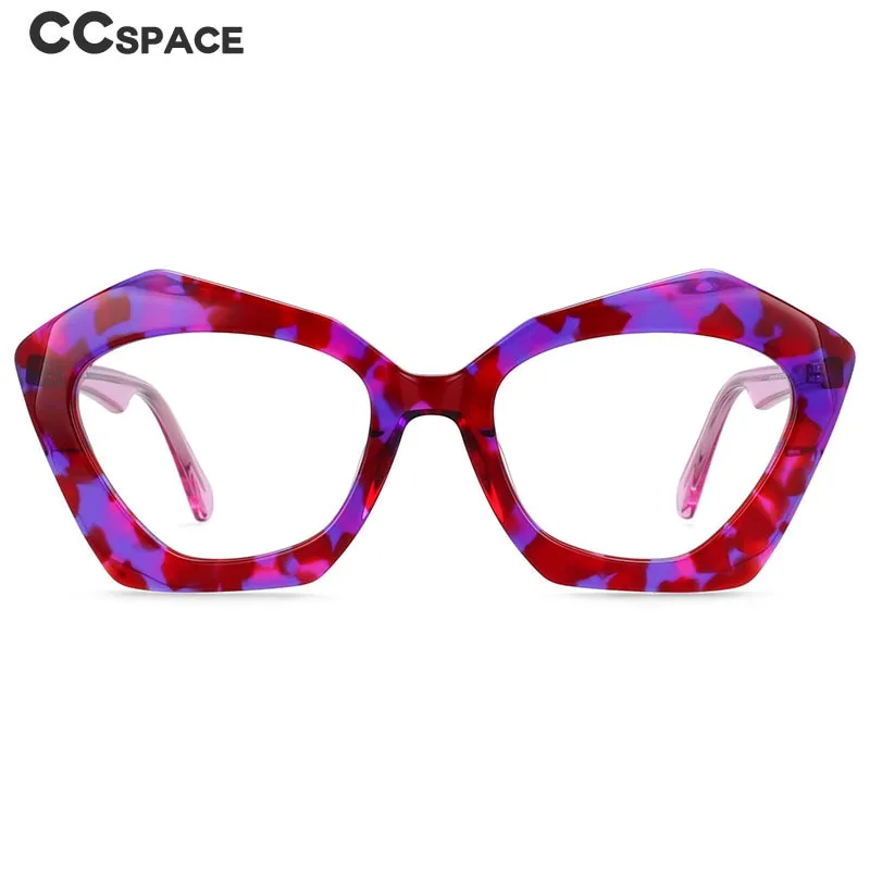 CCspace Women's Full Rim Butterfly Cat Eye Acetate Frame Eyeglasses 54325