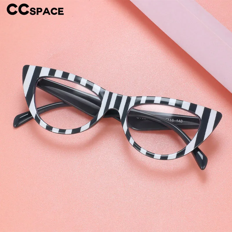 CCspace Women's Full Rim Cat Eye Acetate Eyeglasses 56373