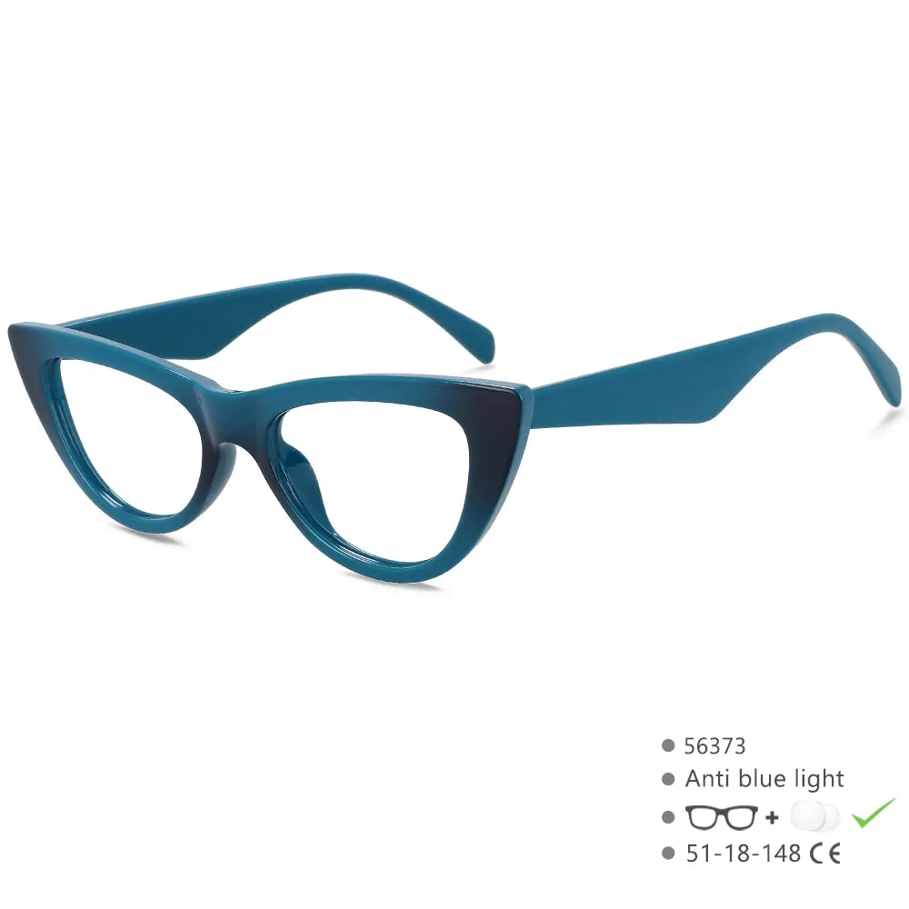 CCspace Women's Full Rim Cat Eye Acetate Eyeglasses 56373