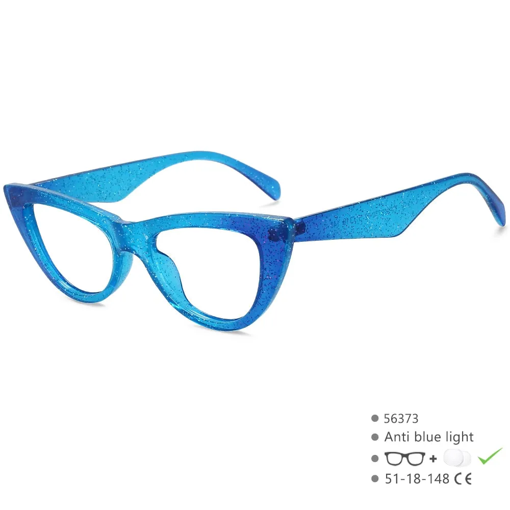 CCspace Women's Full Rim Cat Eye Acetate Eyeglasses 56373