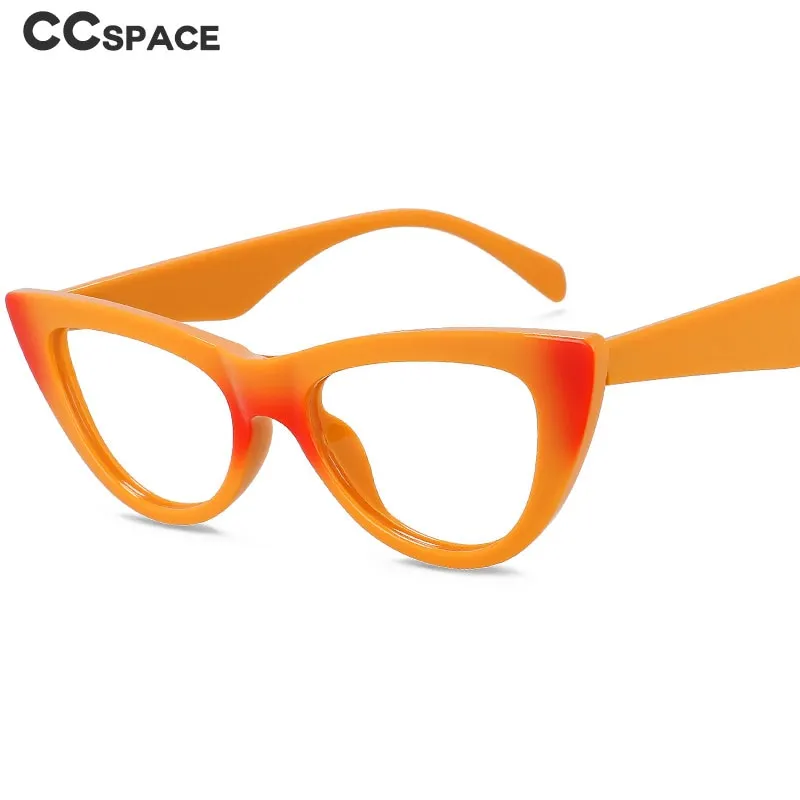 CCspace Women's Full Rim Cat Eye Acetate Eyeglasses 56373