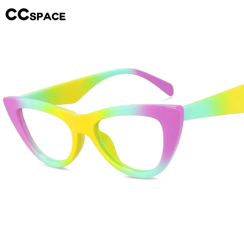 CCspace Women's Full Rim Cat Eye Acetate Eyeglasses 56373