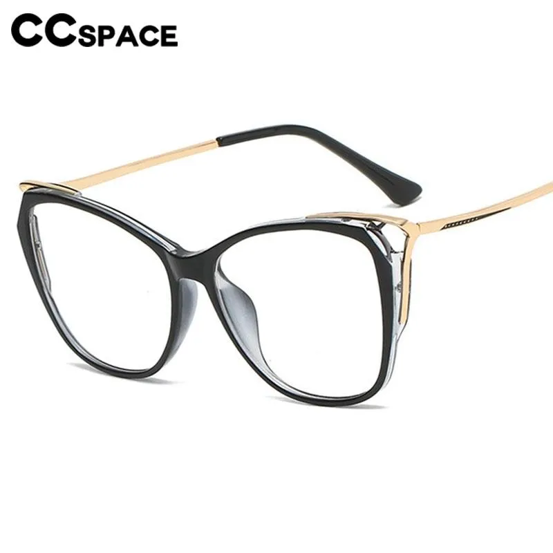 CCspace Women's Full Rim Cat Eye Tr 90 Titanium Eyeglasses 56845