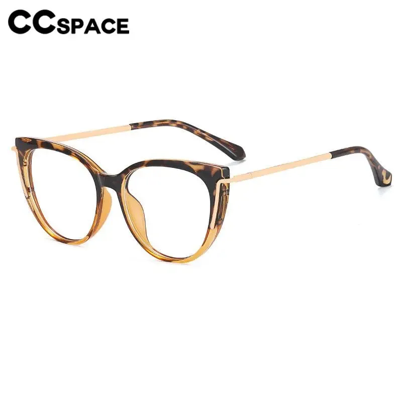 CCspace Women's Full Rim Cat Eye Tr 90 Titanium Eyeglasses 56963