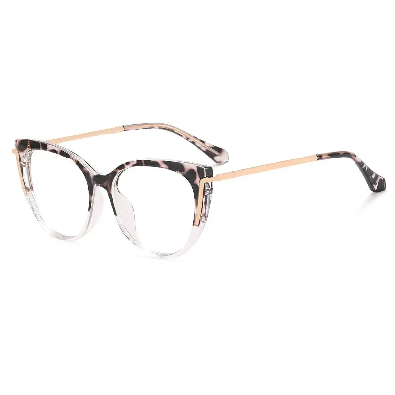 CCspace Women's Full Rim Cat Eye Tr 90 Titanium Eyeglasses 56963