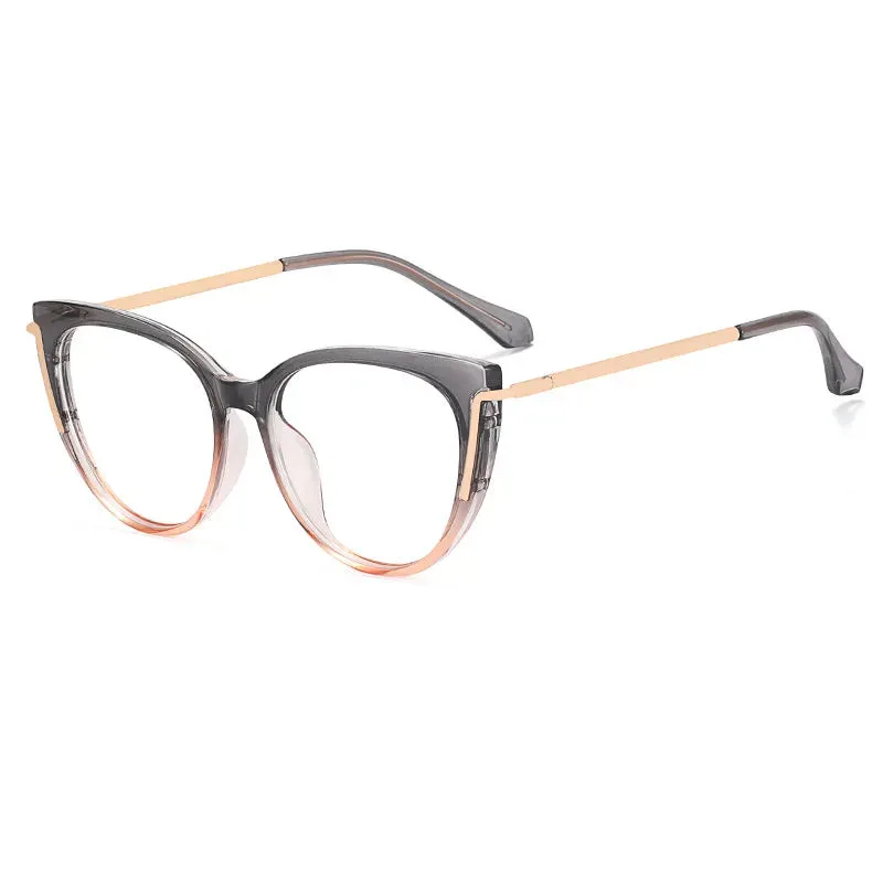 CCspace Women's Full Rim Cat Eye Tr 90 Titanium Eyeglasses 56963