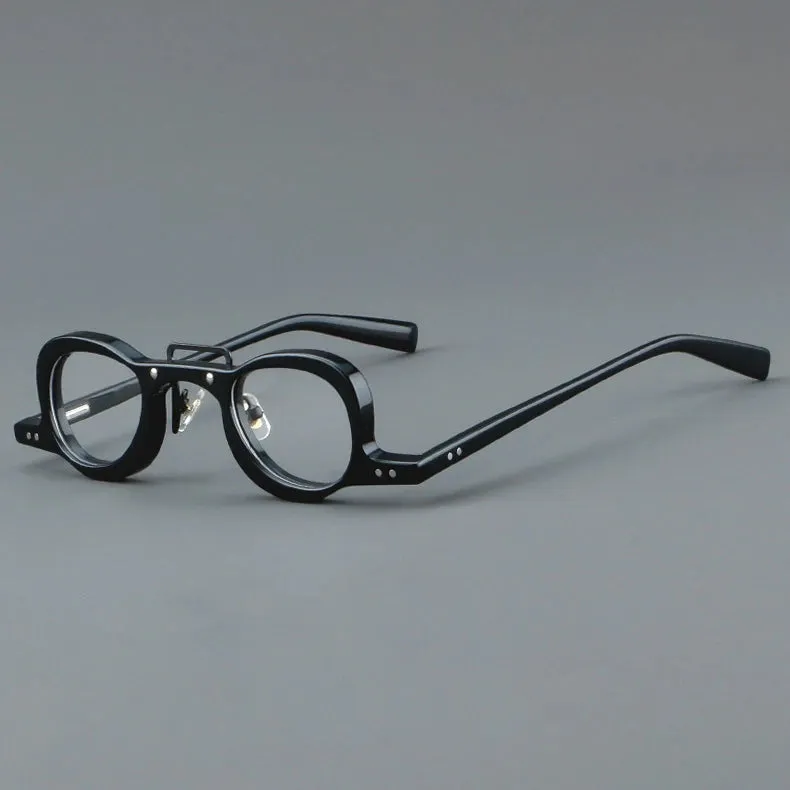CCspace Women's Full Rim Small Round Double Bridge Acetate Eyeglasses 57191