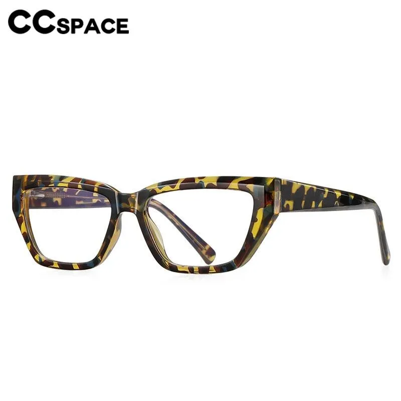 CCspace Women's Full Rim Square Cat Eye Tr 90 Eyeglasses 56598